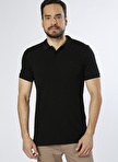 Jack & Jones Polo Yaka Düz Siyah Erkek T-Shirt 12136516 JJEBASIC