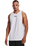 Under Armour 1361901-UA BASELINE COTTON TANK Beyaz - Siyah Erkek O Yaka Loose Fit Atlet