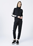 Under Armour 1365147-Tricot Tracksuit Siyah - Beyaz Kadın Eşofman Takımı