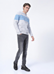 Only & Sons   Gri Erkek Denim Pantolon ONSLOOM LIFE SLIM ZIP JOG  ST 7103