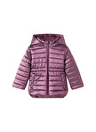 Name İt Açık Mor Kız Bebek Fermuarlı Uzun Kollu Düz Mont NMFMADIA PUFFER JACKET1