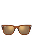 Ray-Ban Mega Wayfarer RB0840S Kare Kahve Unisex Güneş Gözlüğü