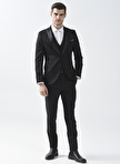 Süvari Normal Bel Slim Fit Siyah Erkek Takım Elbise TK3000400239