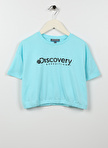 Discovery Expedition Mint Kız Çocuk Bisiklet Yaka Kısa Kollu Baskılı T-Shirt ZENTA GIRL