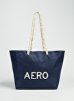 Aeropostale Lacivert Kadın 50x28x15 cm Plaj Çantası PUNCH-ACIRE