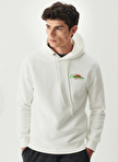 Riders By Lee Kapüşonlu Regular Fit Beyaz Erkek  Sweatshirt L222695-102