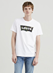 Levis Bisiklet Yaka Baskılı Beyaz Erkek T-Shirt A2083-0016 LSE HOUSEMARK GRAPHIC