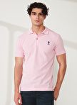 U.S. Polo Assn. Açık Pembe Erkek Polo T-Shirt TP04IY023