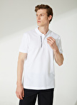 People By Fabrika Baskılı Beyaz Erkek Polo T-Shirt M022