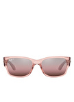 Ray-Ban RB4388 Dikdörtgen Şeffaf Pembe Polarize Unisex Güneş Gözlüğü