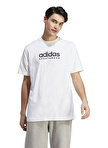 adidas IC9821-M ALL SZN G T WHI Beyaz Erkek Yuvarlak Yaka  Regular Fit  T-Shirt