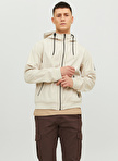 Jack & Jones Standart Krem Erkek Ceket 12236300_JJEBASIC SOFTSHELL HOOD NO