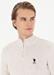 U.S. Polo Assn. Polo Yaka Slim Fit Taş Erkek Kazak SADAB-SK23