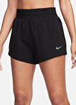 Nike Siyah - Gri - Gümüş Kadın Bol Paça Regular Fit Şort FB7628-010 W RUN DVN DF HR 3 SHORT