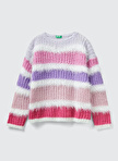 Benetton Çok Renkli Kız Çocuk Sweatshirt 116QQ103W