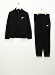 Nike K NSW TRACKSUIT POLY FZ Düz Siyah Erkek Çocuk Eşofman Takımı FD3067-010