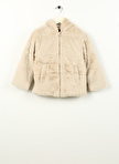 Name İt Krem Kız Bebek Mont NMFMOSA FAKE FUR JACKET W HOOD PB