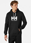 Helly Hansen Siyah Erkek Sweatshirt HHA.33977  LOGO HOODIE