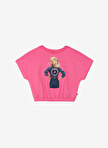 Barbie Baskılı Pembe Kız Çocuk T-Shirt BRB4SG-TST6010