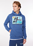 Oxnard Lacivert Erkek Kapüşon Yaka Desenli Sweatshirt OXM6023_FAMILY-M-HOODIE