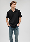 Mavi Düz Siyah Erkek Polo T-Shirt M0611904-900_POLO TİŞÖRT