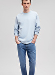 Mavi Bisiklet Yaka Mavi Erkek Sweatshırt M0S10108-70803_BİSİKLET SWEATSHIRT