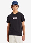 Levis Bisiklet Yaka Baskılı Siyah Erkek T-Shirt A2823-0228_GRAPHIC CREWNECK TEE SSN