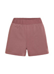 Calvin Klein 00GWS4S826LKO-PW - Knit Short Kadın Pembe Lastikli Bel Normal Kalıp Şort