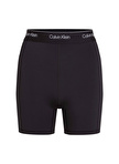 Calvin Klein 00GWS4L728BAE-WO - Bike Short 5 Kadın Siyah Lastikli Bel Normal Kalıp Şort