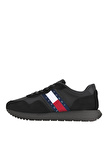 Tommy Hilfiger Siyah Erkek Süet Sneaker TJM MODERN RUNNER