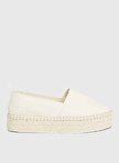 Calvin Klein Bej Kadın Pamuk Espadril YW0YW013780F9