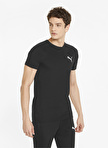 Puma 84739401 Evostripe Tee Siyah Erkek Bisiklet Yaka Regular Fit T-Shirt