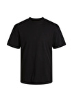 Jack & Jones Yuvarlak Yaka Siyah Erkek T-Shirt JCOALTITUDE TEE SS CREW NECK