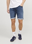 Jack & Jones Regular Fit Mavi Erkek Denim Şort JJIRICK JJICON SHORTS GE 341 I.K SS