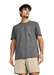 Under Armour 1382833-025 UA Dusk to Dawn Skul SS Gri Erkek T-Shirt