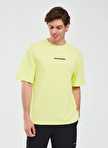 Skechers S232404-299 Graphic T-Shirt M Short Açık Yeşil Erkek Bisiklet Yaka Oversized T-Shirt