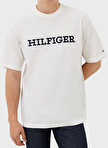 Tommy Hilfiger Bisiklet Yaka Beyaz Erkek T-Shirt MW0MW32619