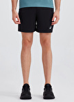 Asics 2011C730-001ICON SHORT Siyah Erkek Regular Fit Baskılı Şort