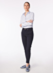 Network Normal Bel Skinny Fit Lacivert Kadın Pantolon 1091194