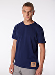 U.S. Polo Assn. Bisiklet Yaka Lacivert Erkek T-Shirt PETOSE