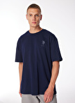 U.S. Polo Assn. Bisiklet Yaka Lacivert Erkek T-Shirt ROKES