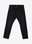 U.S. Polo Assn. Normal Bel Normal Paça Tapered Fit Siyah Erkek Denim Pantolon LEON-SYH