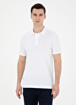 Pierre Cardin Düz Beyaz Erkek Polo T-Shirt SUNNY