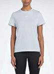 Reebok 100076283 ID TRAIN SUPREMIUM TEE Mavi Kadın Yuvarlak Yaka Normal Kalıp T-Shirt