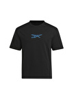 Reebok 100075848 CL UNIFORM BL TEE Siyah Erkek Yuvarlak Yaka Normal Kalıp T-Shirt