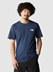 The North Face Lacivert Erkek Bisiklet Yaka Baskılı T-Shirt NF0A89538K21_M S/S NSE GRAPHIC TEE