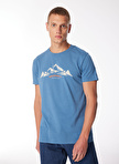 Merrell Mavi Erkek O Yaka Normal Kalıp T-Shirt M4TAURUSM_TAURUS M