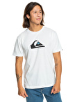 Quiksilver Beyaz Erkek O Yaka Standart Fit Baskılı T-Shirt EQYZT07658_COMP LOGO SS