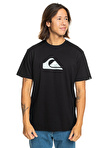 Quiksilver Siyah Erkek O Yaka  Standart Fit Baskılı T-Shirt EQYZT07658_COMP LOGO SS