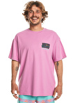 Quiksilver Pembe Erkek O Yaka Standart Fit Baskılı T-Shirt EQYZT07653_SPIN CYCLE SS